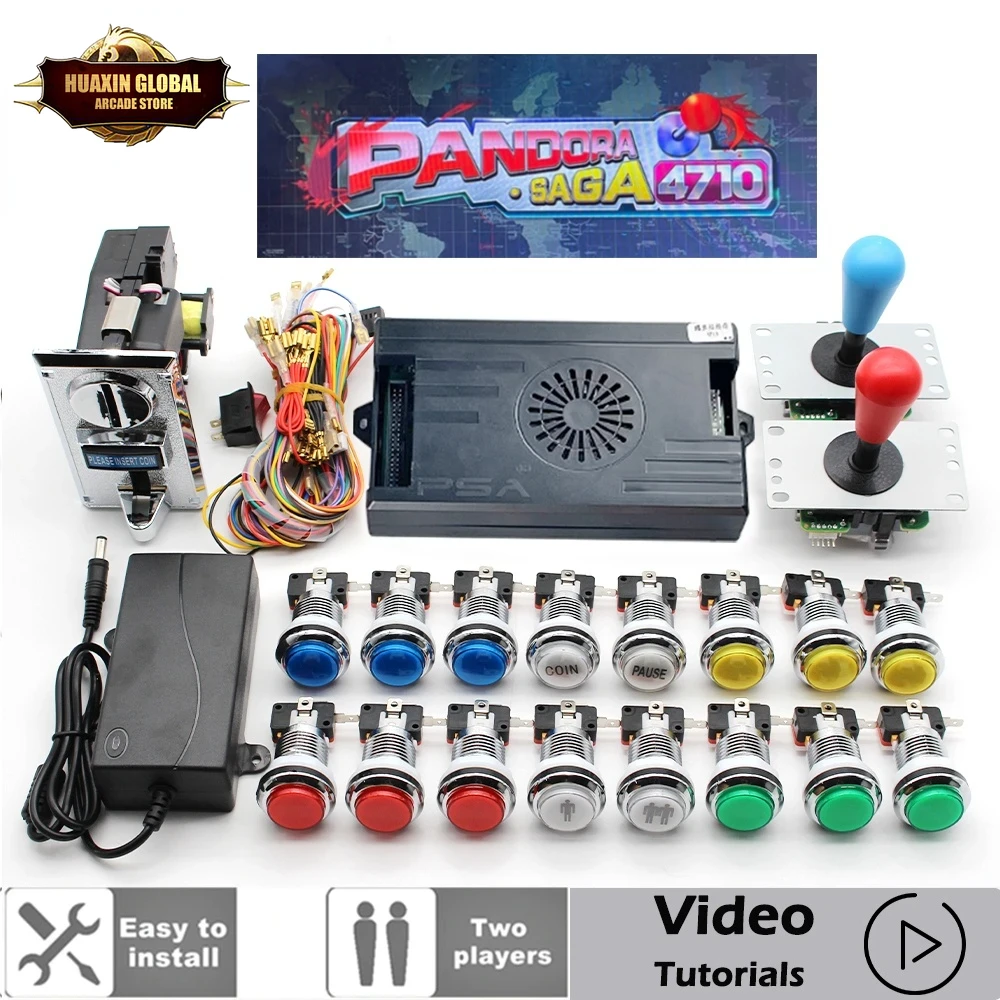 Arcade Cabinet Diy Kit 2 Player - Kit scatola Pandora Saga per 2