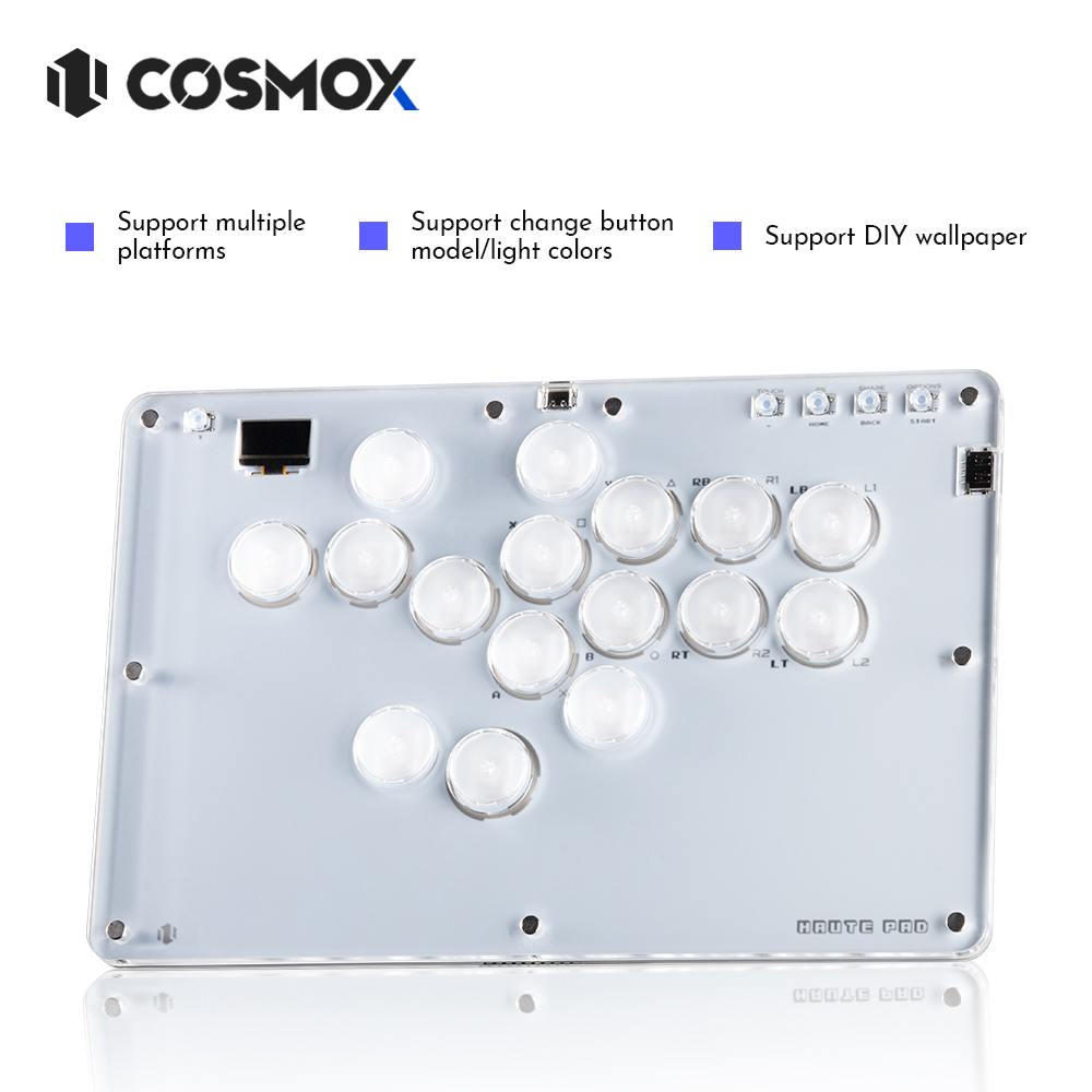 Arcade Fight Stick Hitbox Leverless - Haute42- COSMOX Controller Mini Hitbox Senza