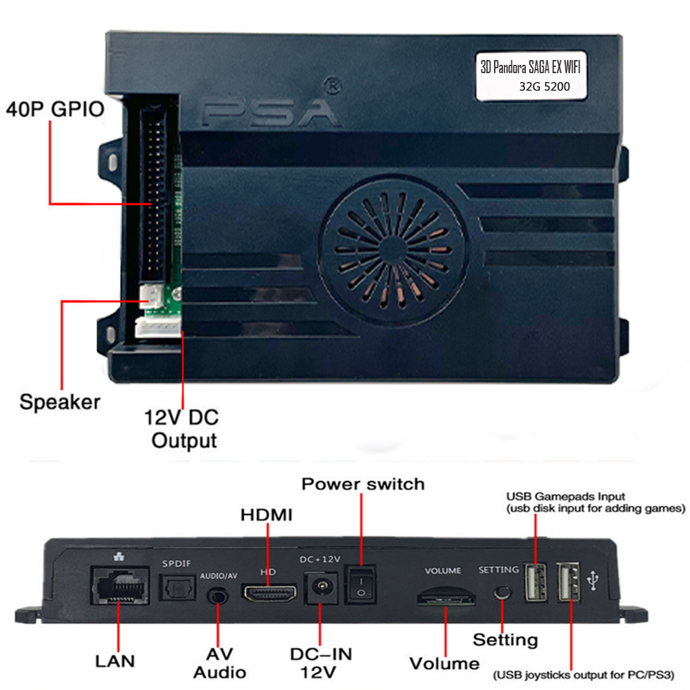 Mercato WiFi 2 giocatori 5200  - Arcade Cabinet Diy Kit 2 Player recensione e prezzo