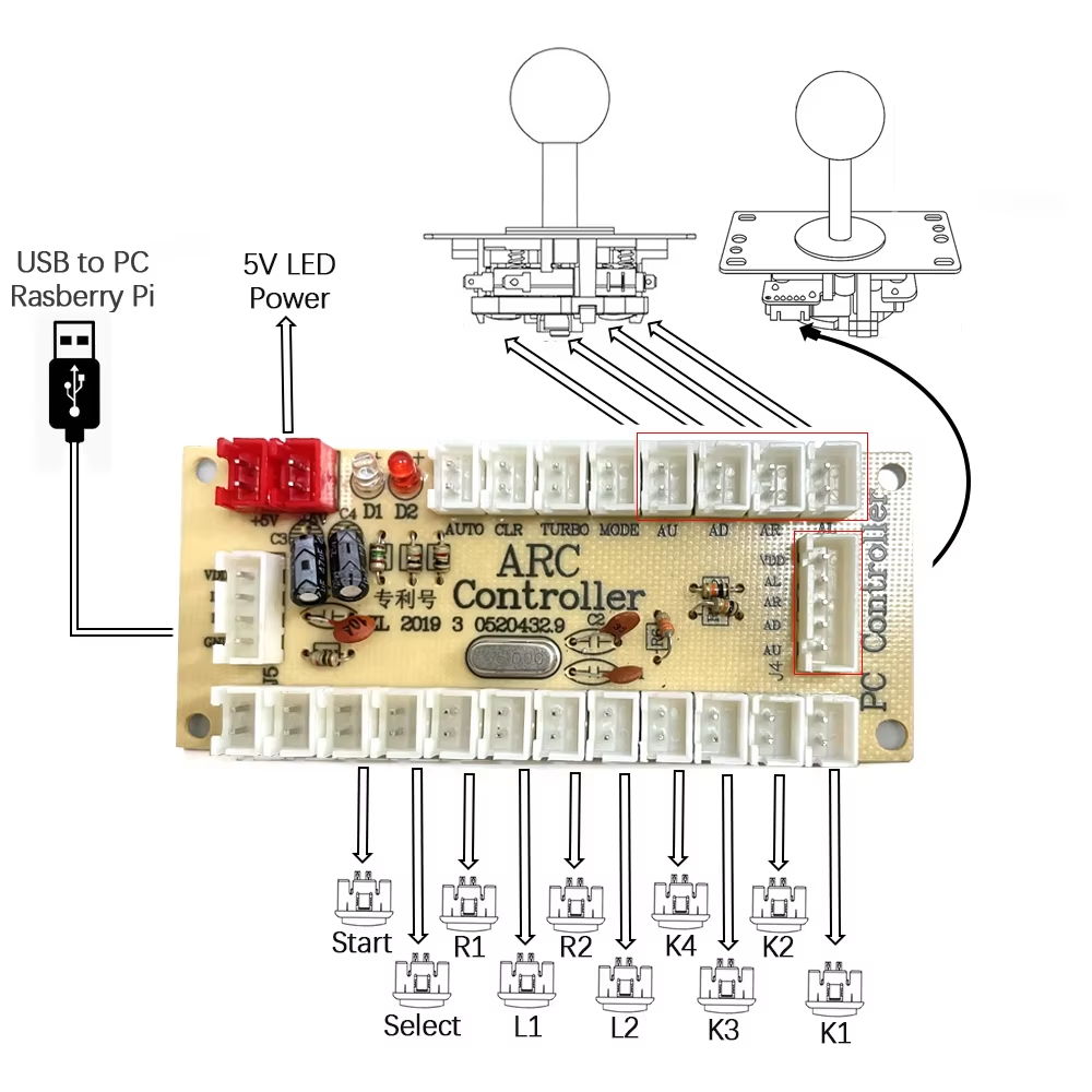 Kit Arcade Fai-da-Te per 2 Gio - Arcade Cabinet Diy Kit 2 Player recensione e prezzo