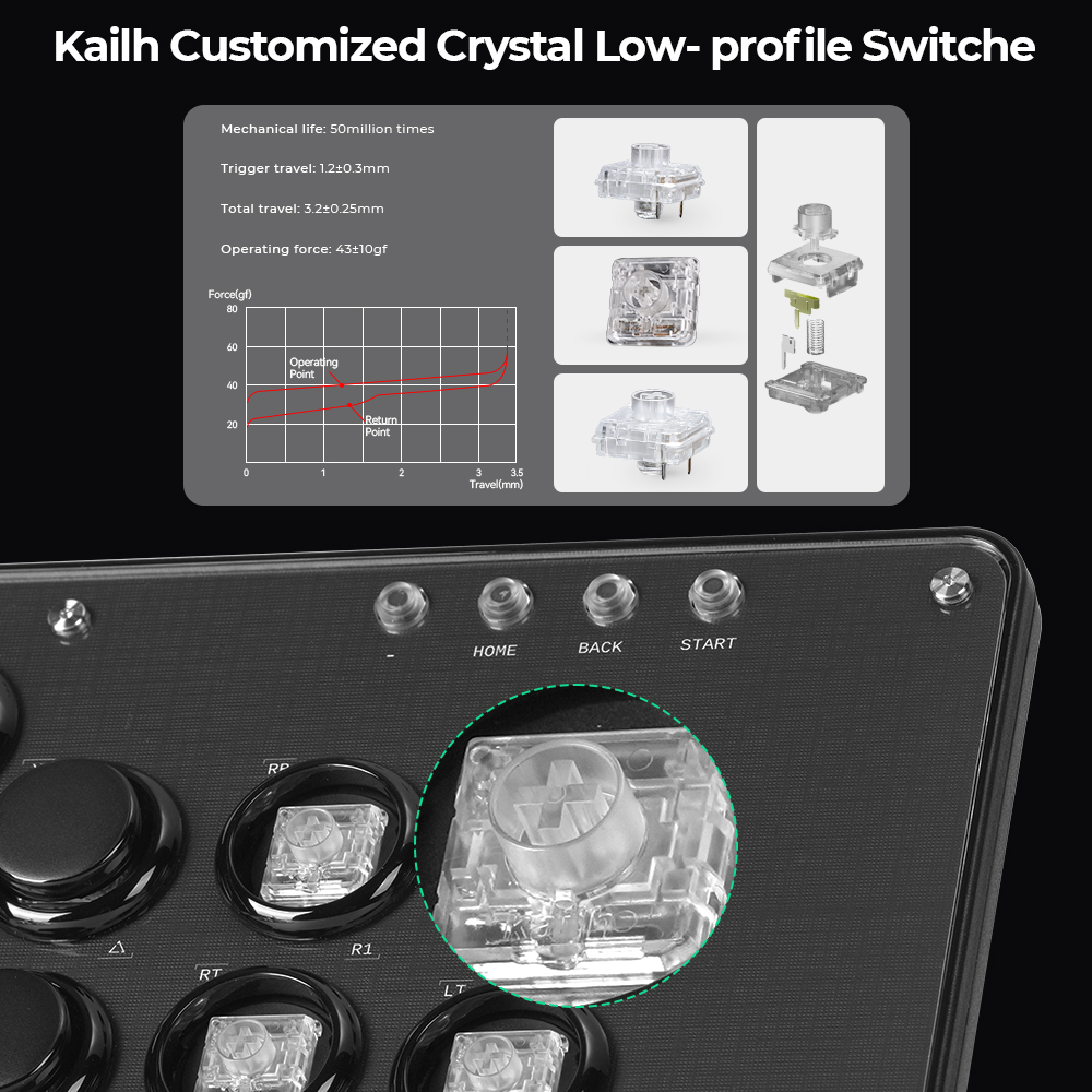 Haute42 Fightstick Arcade Cont - Arcade Fight Stick Hitbox Leverless recensione e prezzo