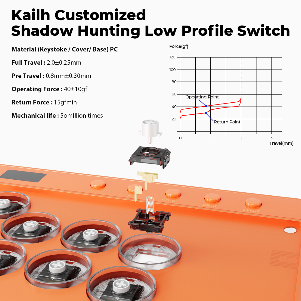 Haute42 Nuovo C16 Arancione Jo - Arcade Stick For Ps5 Pc Switch recensione e prezzo