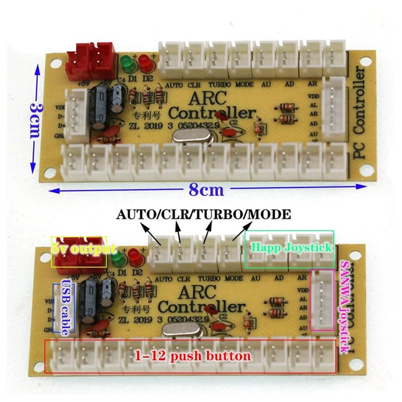 T23C 10 Pezzi Scheda Controlle - Arcade Encoder Board Zero Delay Usb recensione e prezzo