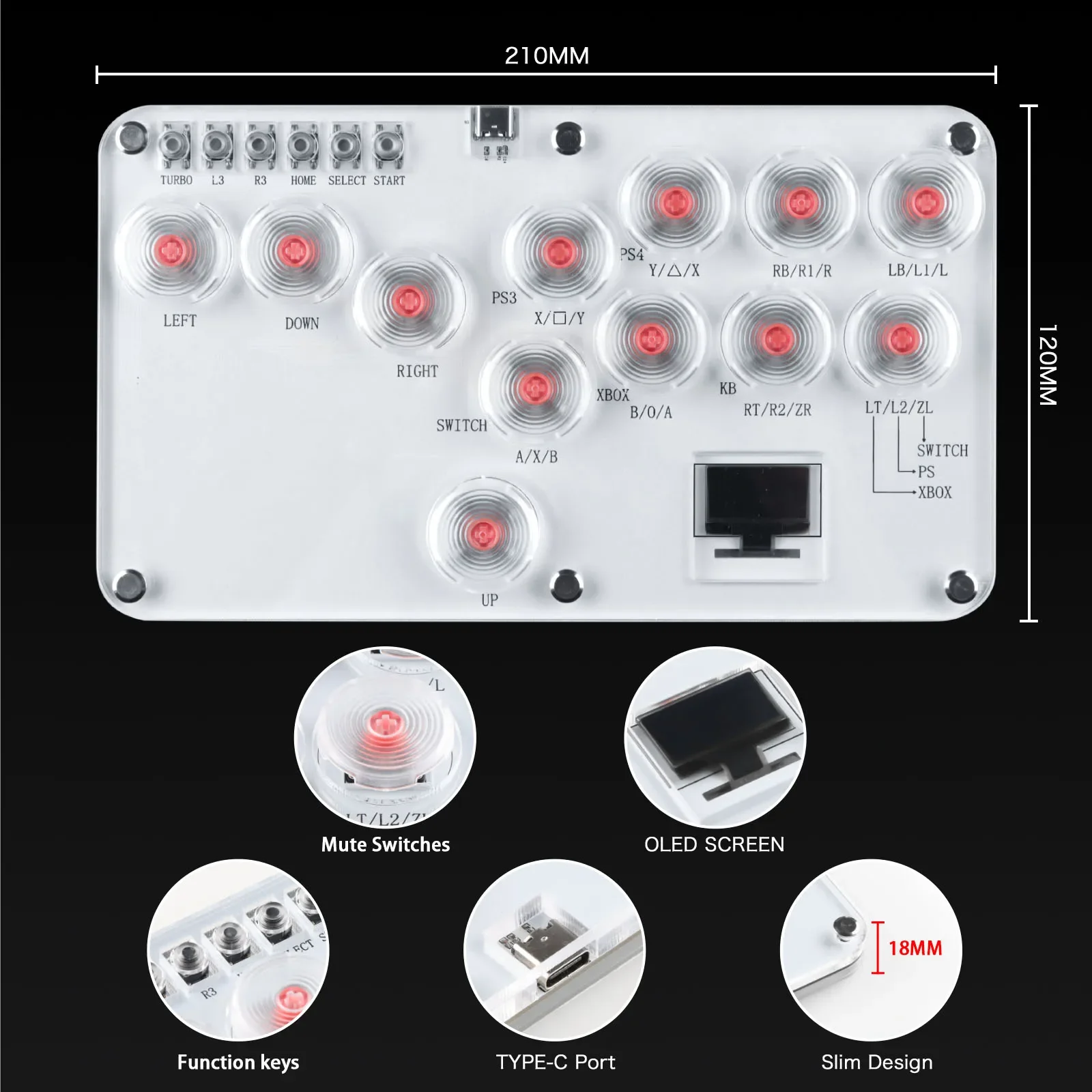 Hitbox Controller senza leva F - Arcade Fight Stick Hitbox Leverless recensione e prezzo