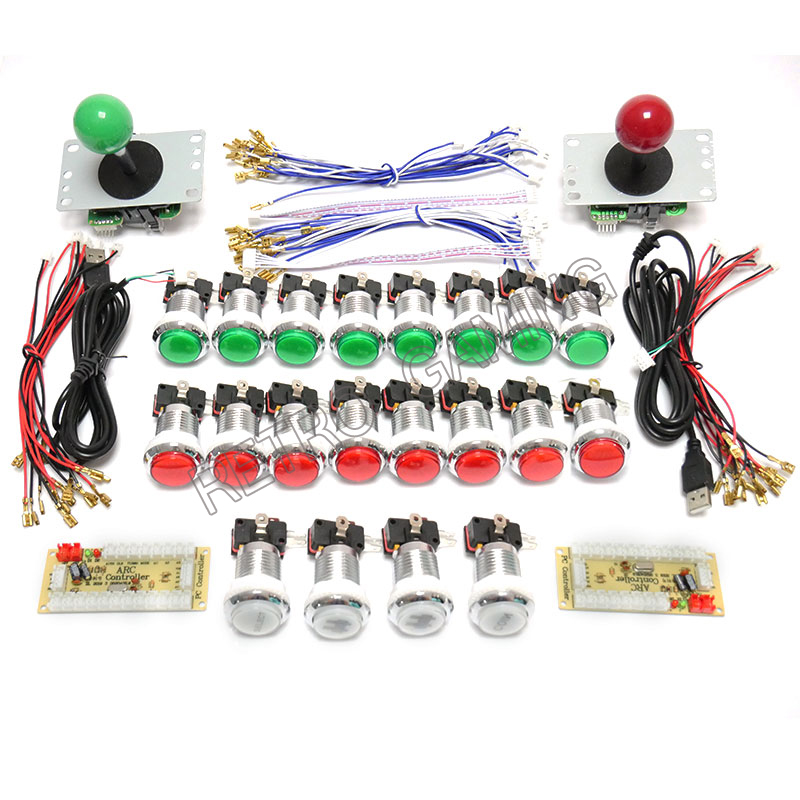 Nuovo Arcade Zero Delay USB En - Arcade Cabinet Diy Kit 2 Player recensione e prezzo